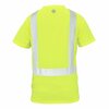 Ge HV Safety T-Shirt, Short Sleeve, Black Bottom M GS116GM